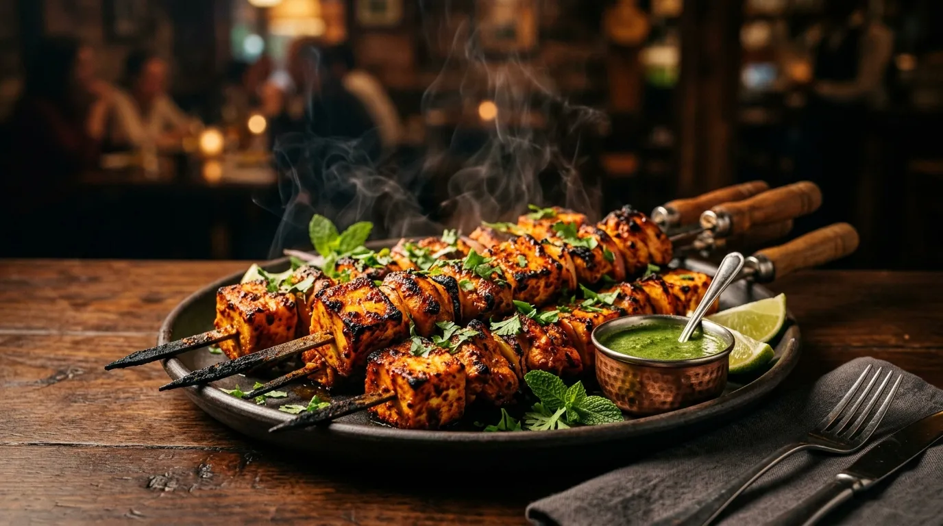 Gourmet Hyderabadi Plating - Food & Atmosphere