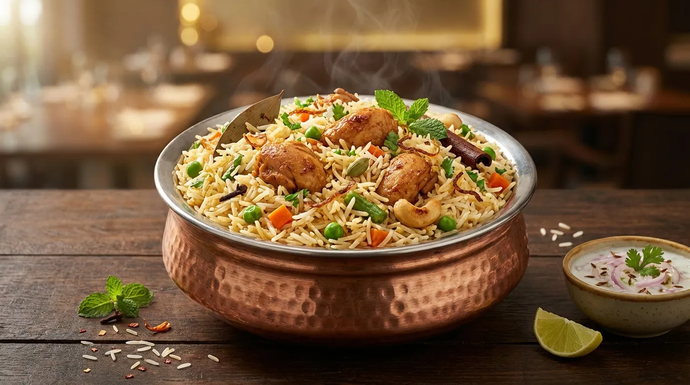 CHICKEN PULAV - Famous HD Biryani McKinney