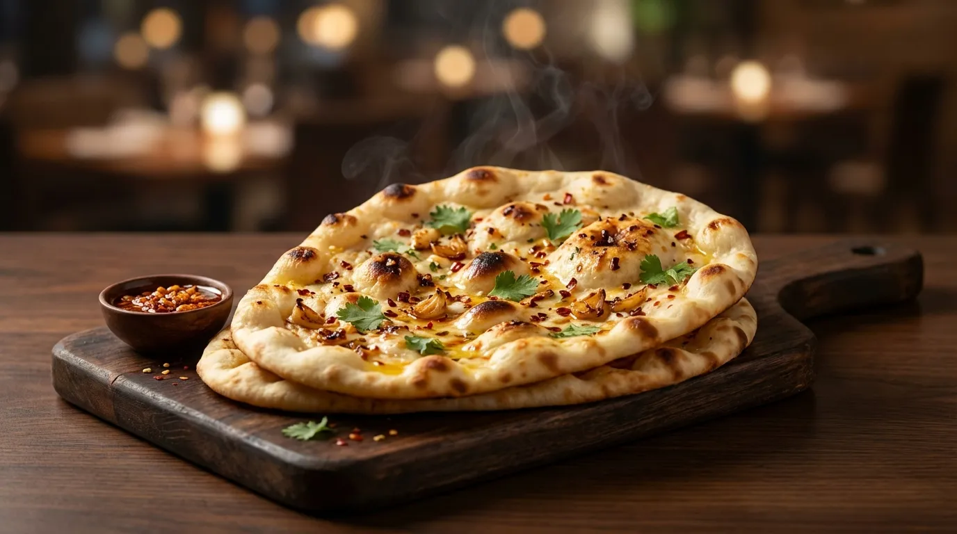 Authentic Chilli Garlic Naan - Famous HD Biryani McKinney