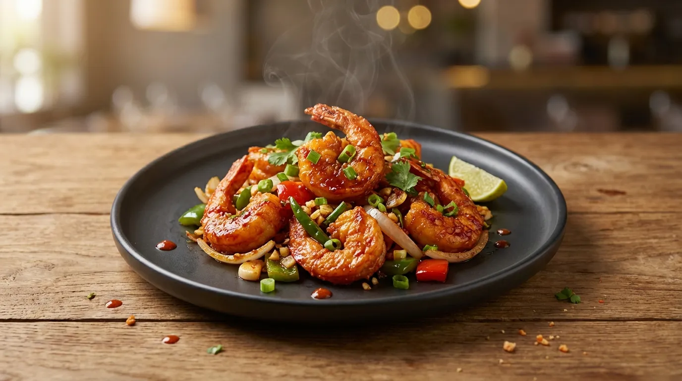 Authentic Chilli Shrimp - Famous HD Biryani McKinney