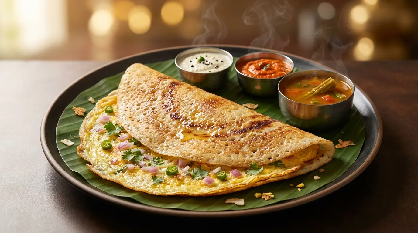 Authentic Egg Dosa - Famous HD Biryani McKinney