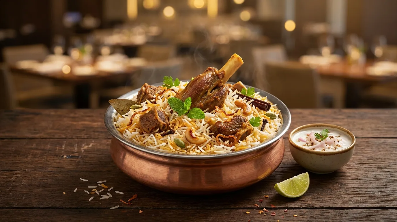 Famous HD MUTTON PULAV - Famous HD Biryani McKinney