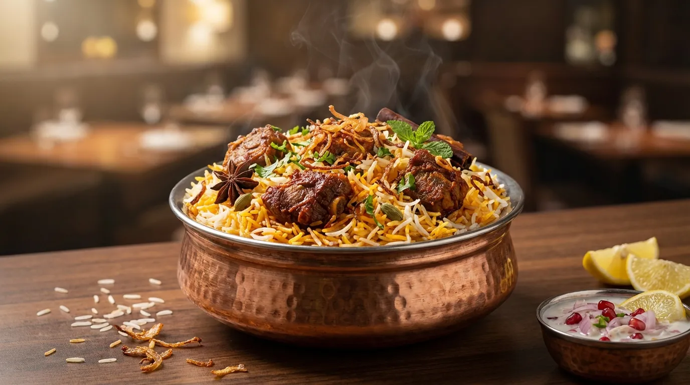 Authentic Golkonda Goat Biryani - Famous HD Biryani McKinney