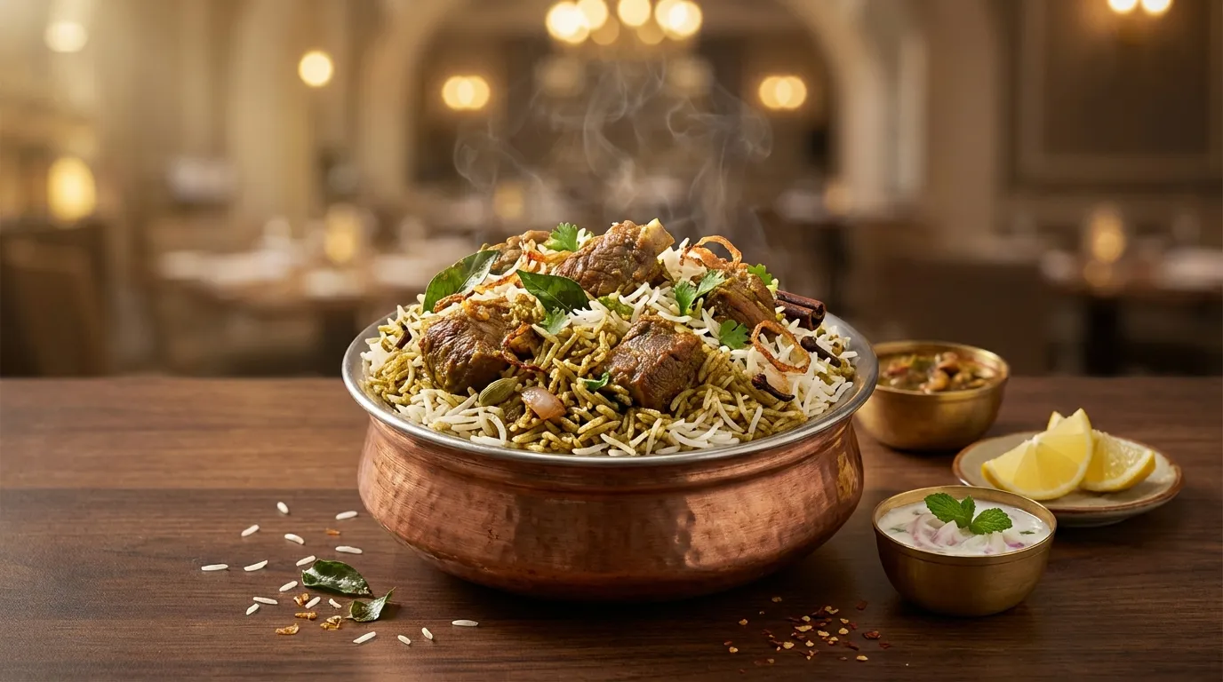 Authentic Gongura Goat Biryani - Famous HD Biryani McKinney