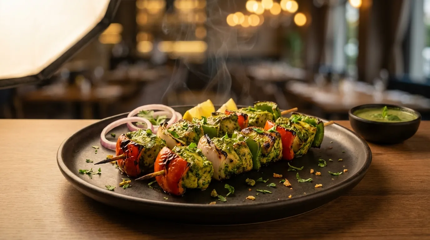 Authentic Hariyali Chicken Tikka Kabab - Famous HD Biryani McKinney