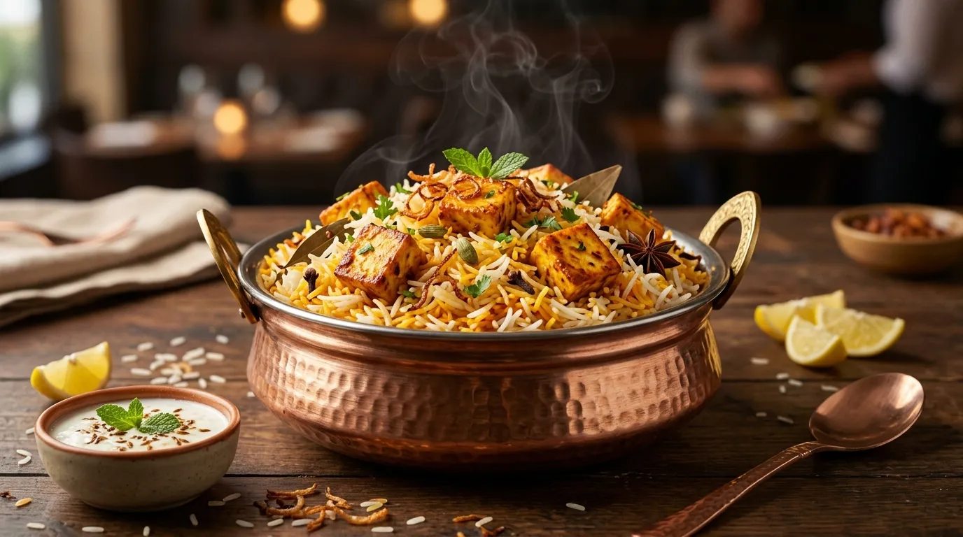 Authentic Hyderabadi Paneer Dum Biryani - Famous HD Biryani McKinney