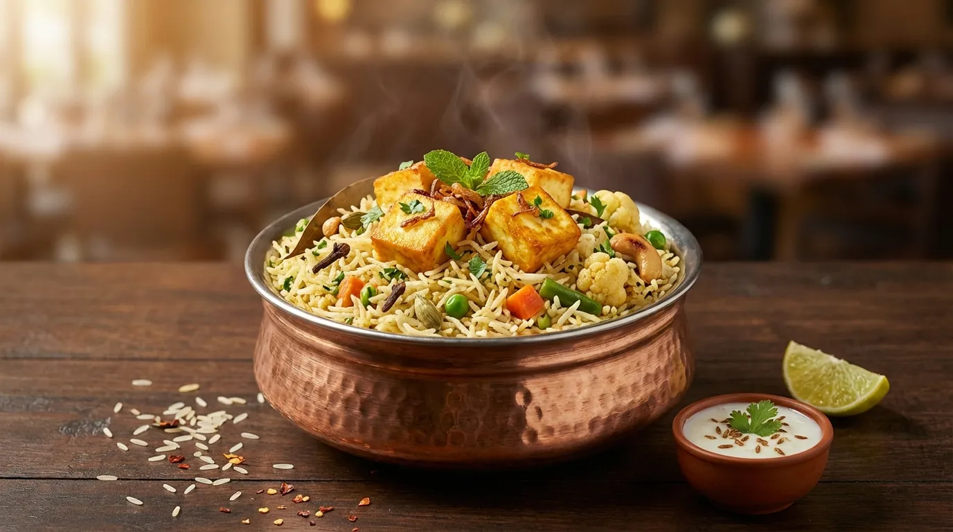 Hyderabadi PANEER PULAV - Famous HD Biryani McKinney