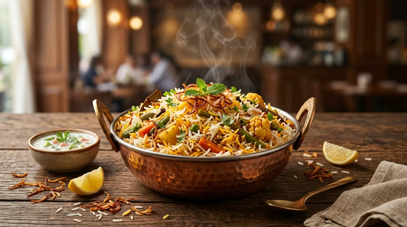 Authentic Hyderabadi Veg Dum Biryani - Famous HD Biryani McKinney