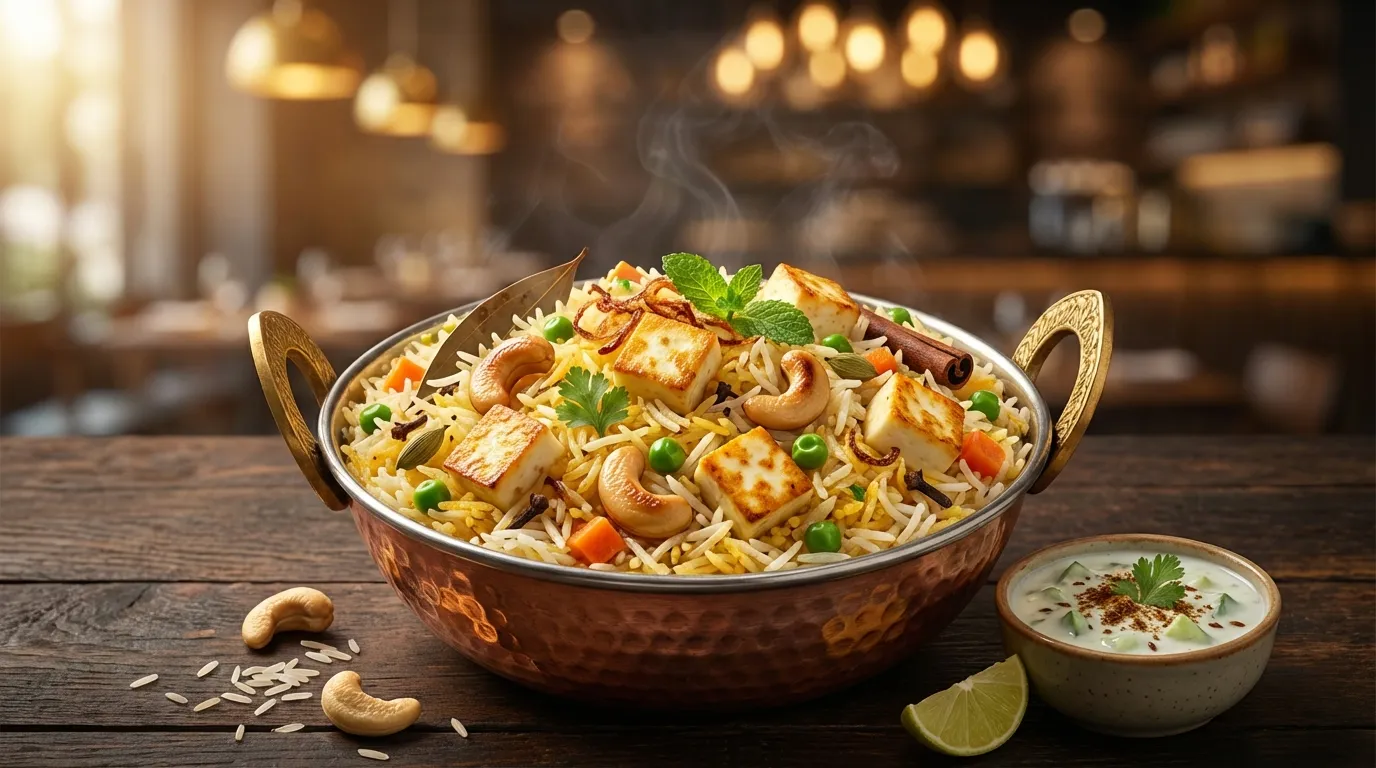 KAJU PANEER PULAV - Famous HD Biryani McKinney