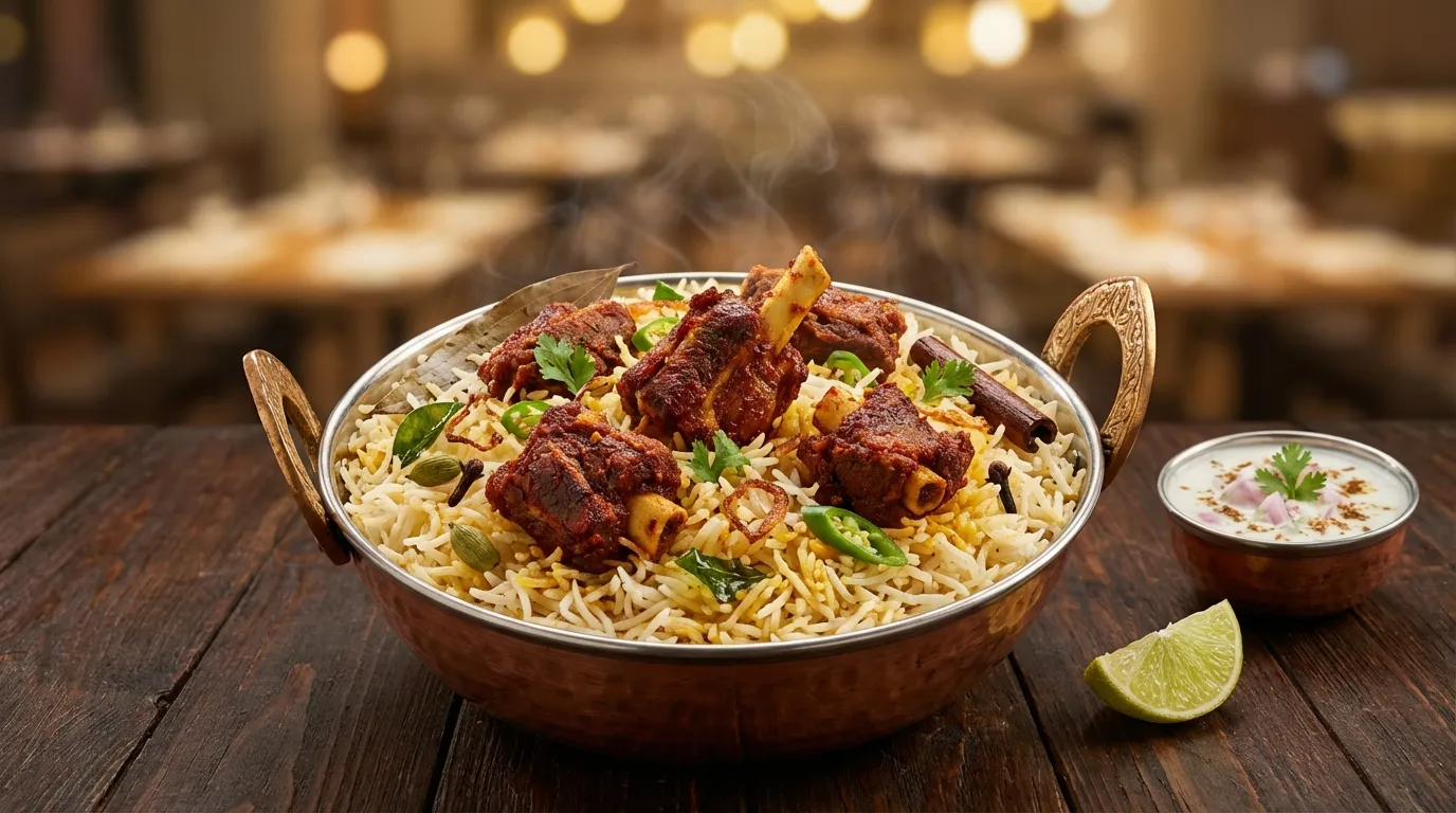 MUTTON FRY PULAV - Famous HD Biryani McKinney