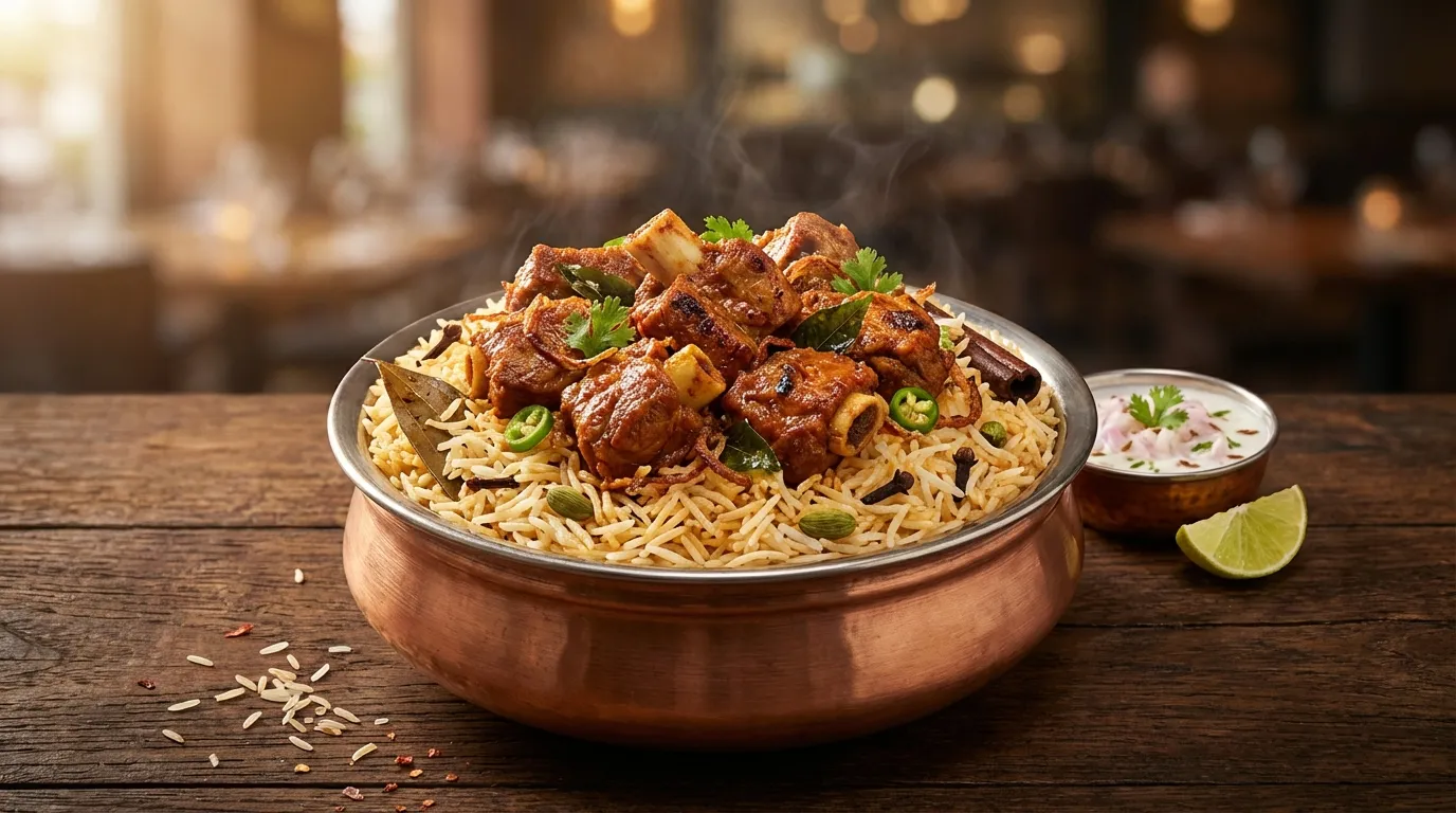 MUTTON GHEE ROAST PULAV - Famous HD Biryani McKinney