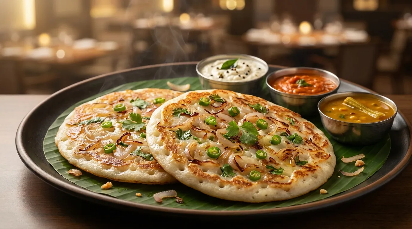 Authentic Onion Chilli Uthappam - Famous HD Biryani McKinney