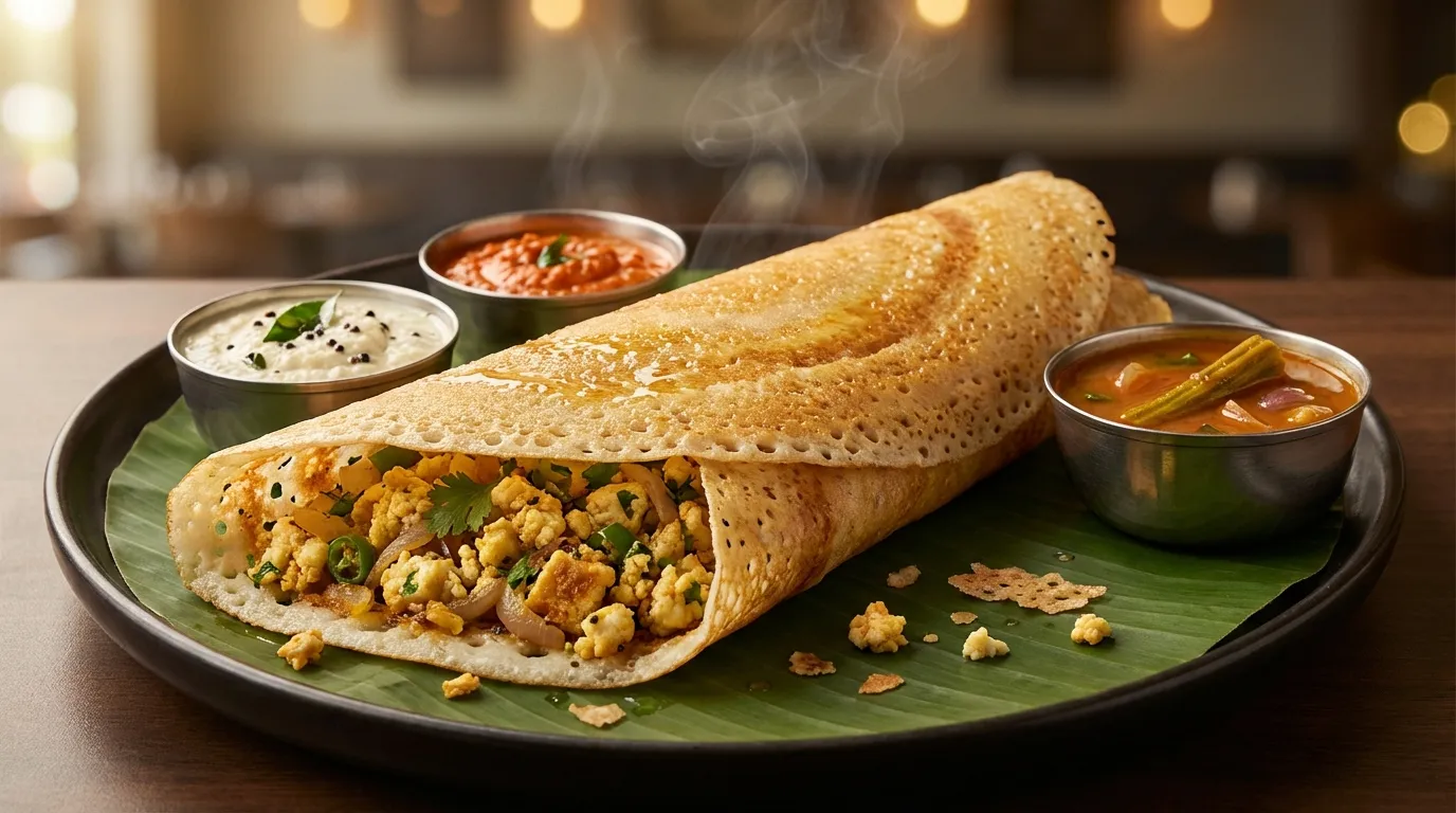Authentic Paneer Dosa - Famous HD Biryani McKinney