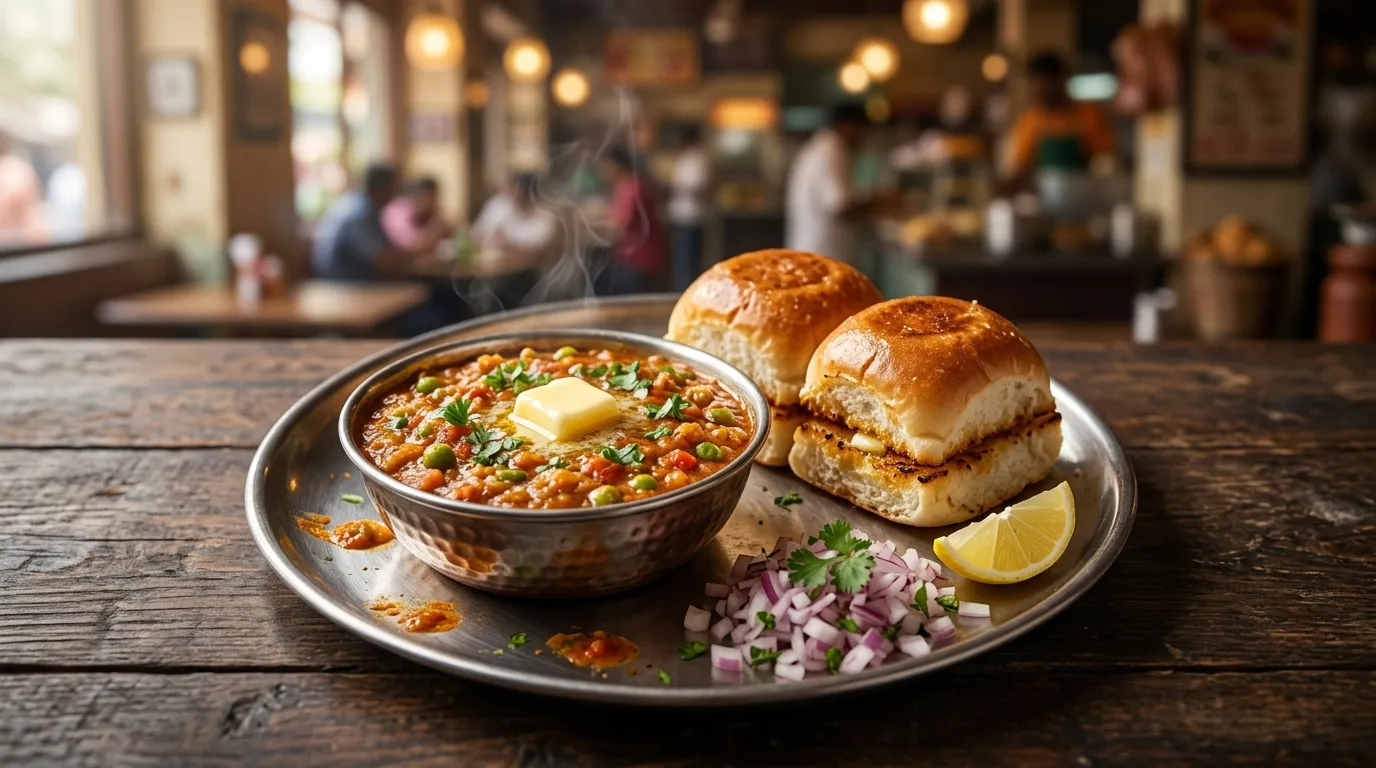 Authentic Pav Bhaji (Bombay Street Special) - Famous HD Biryani McKinney
