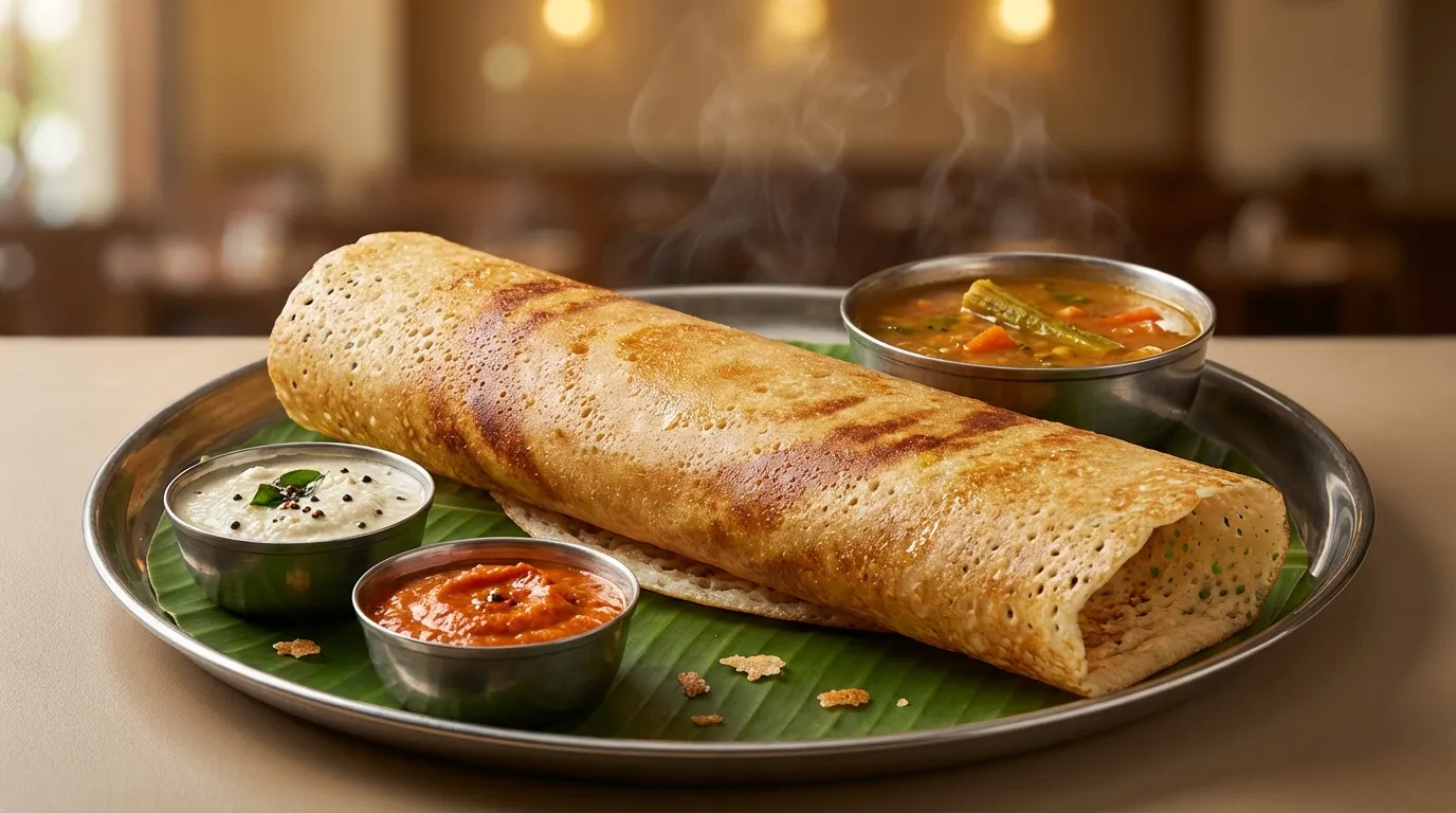 Authentic Plain Dosa - Famous HD Biryani McKinney