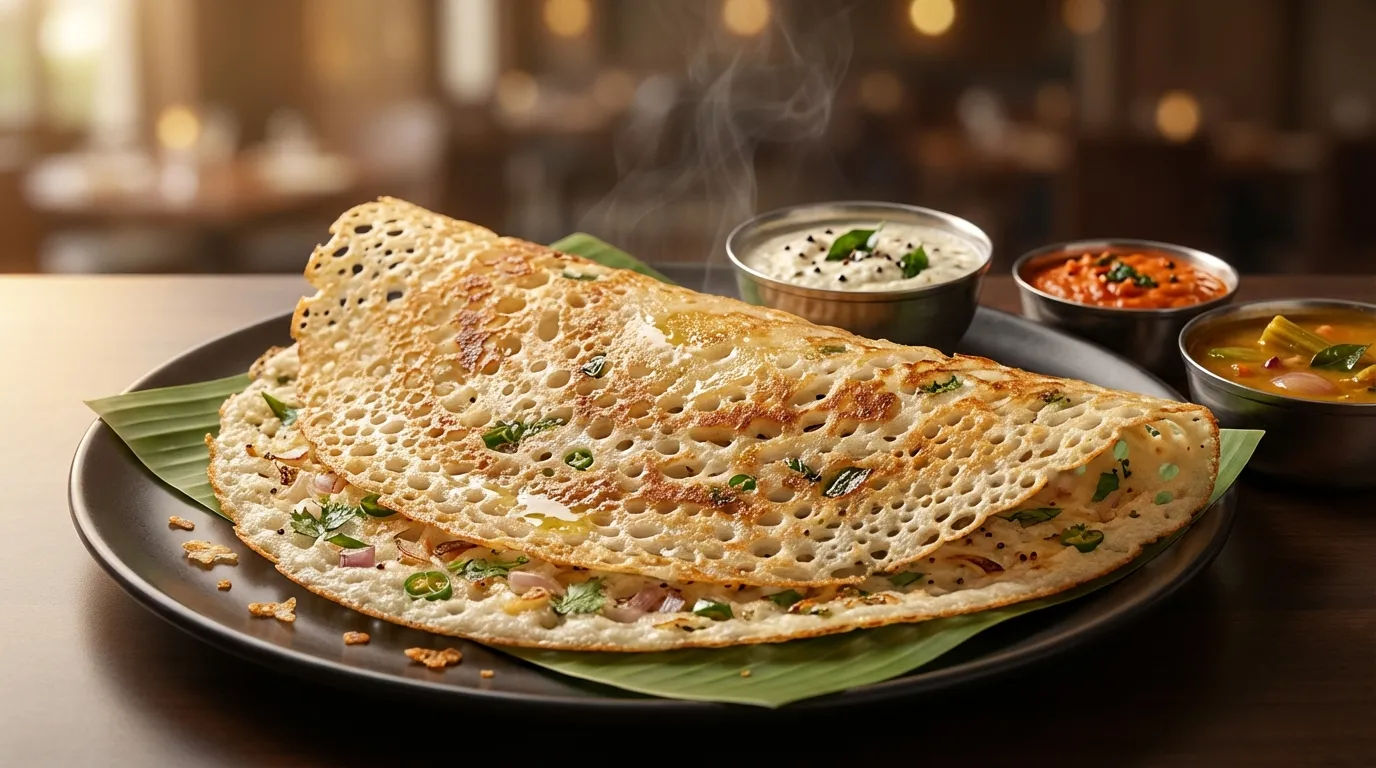 Authentic Rava Dosa - Famous HD Biryani McKinney