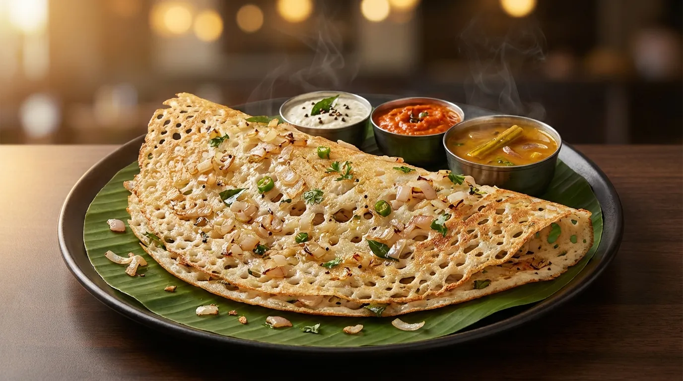 Authentic Rava Onion Dosa - Famous HD Biryani McKinney