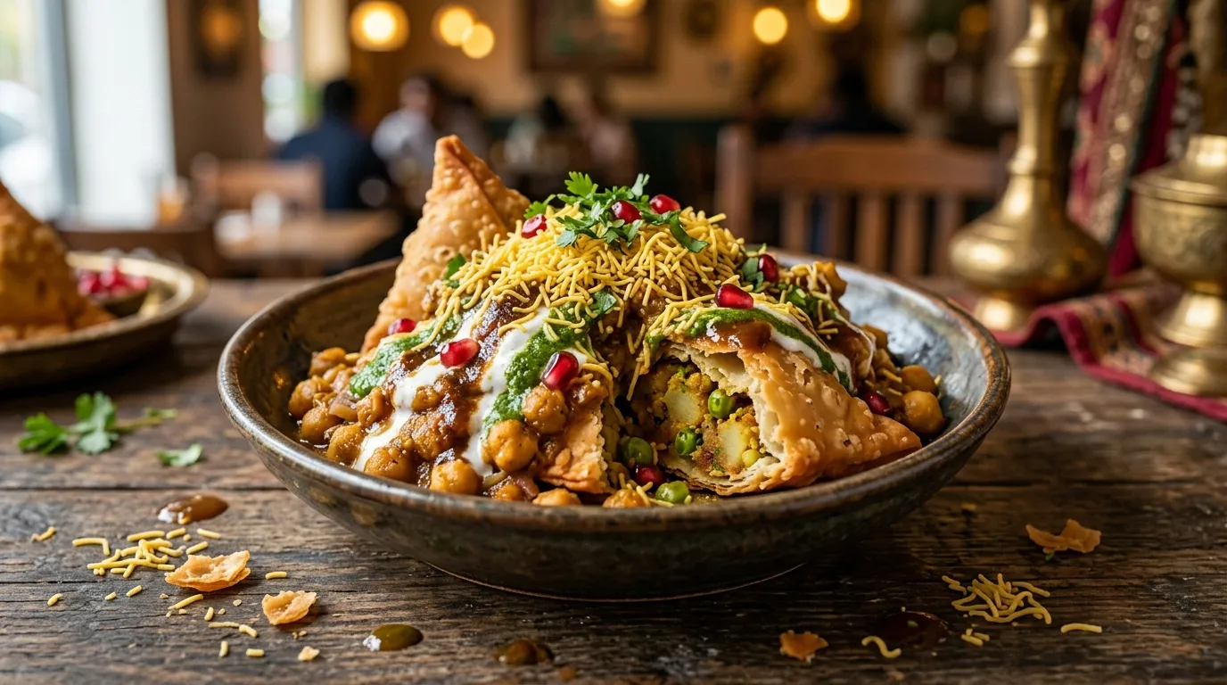 Authentic Samosa Chaat - Famous HD Biryani McKinney