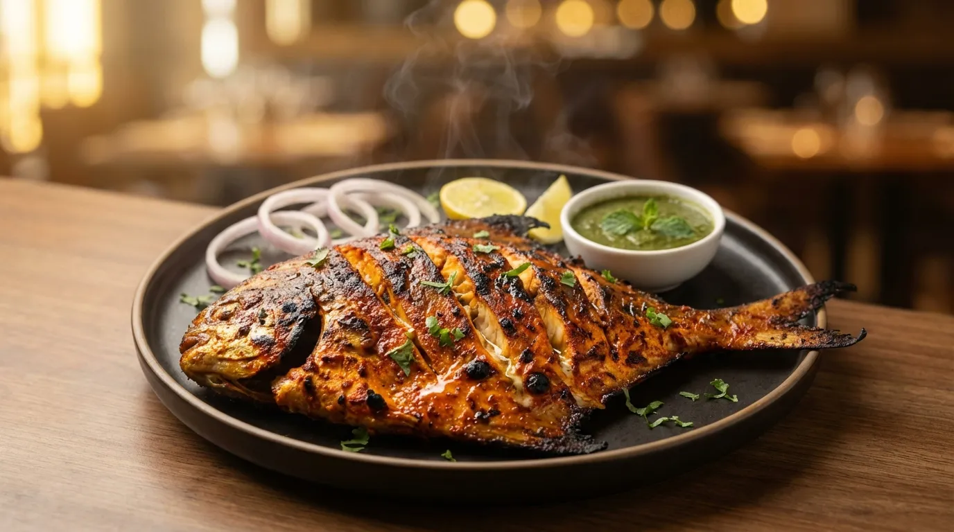 Authentic Tandoori Pomfret - Famous HD Biryani McKinney