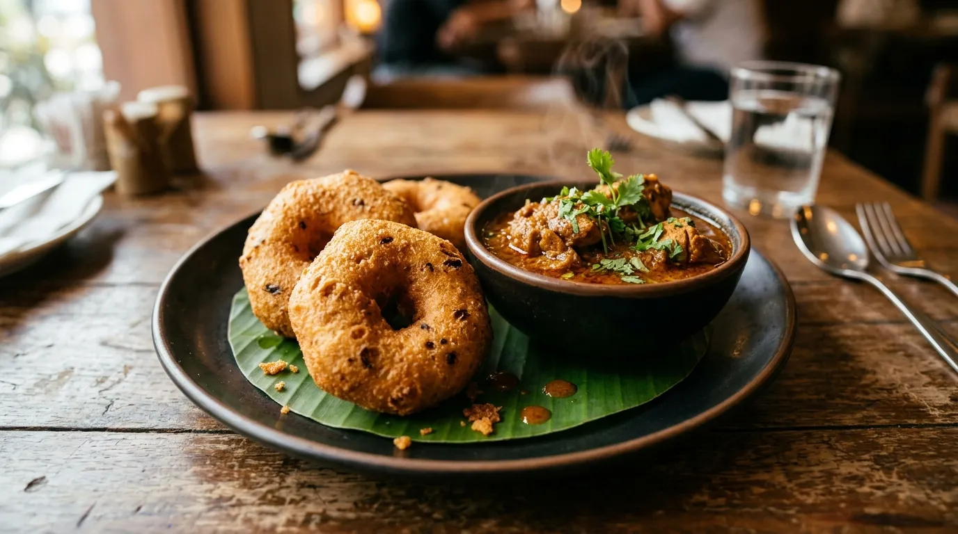 Authentic Vada with Chicken Curry - Famous HD Biryani McKinney