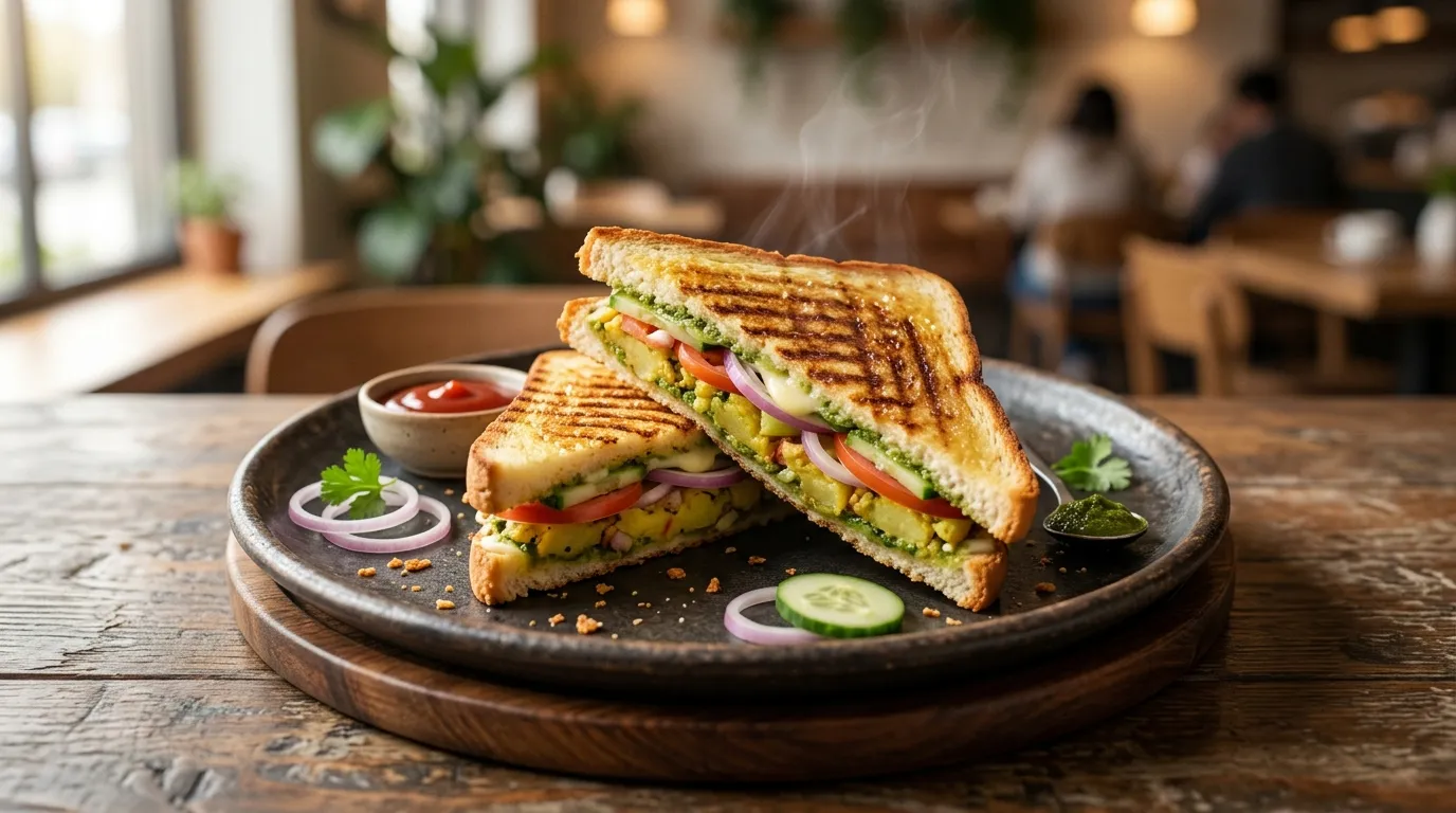 Authentic Veg Grill Sandwich - Famous HD Biryani McKinney